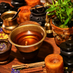 Ayurveda and yoga can help heal a cold and keep you well, like with the herbs and broths shown here.