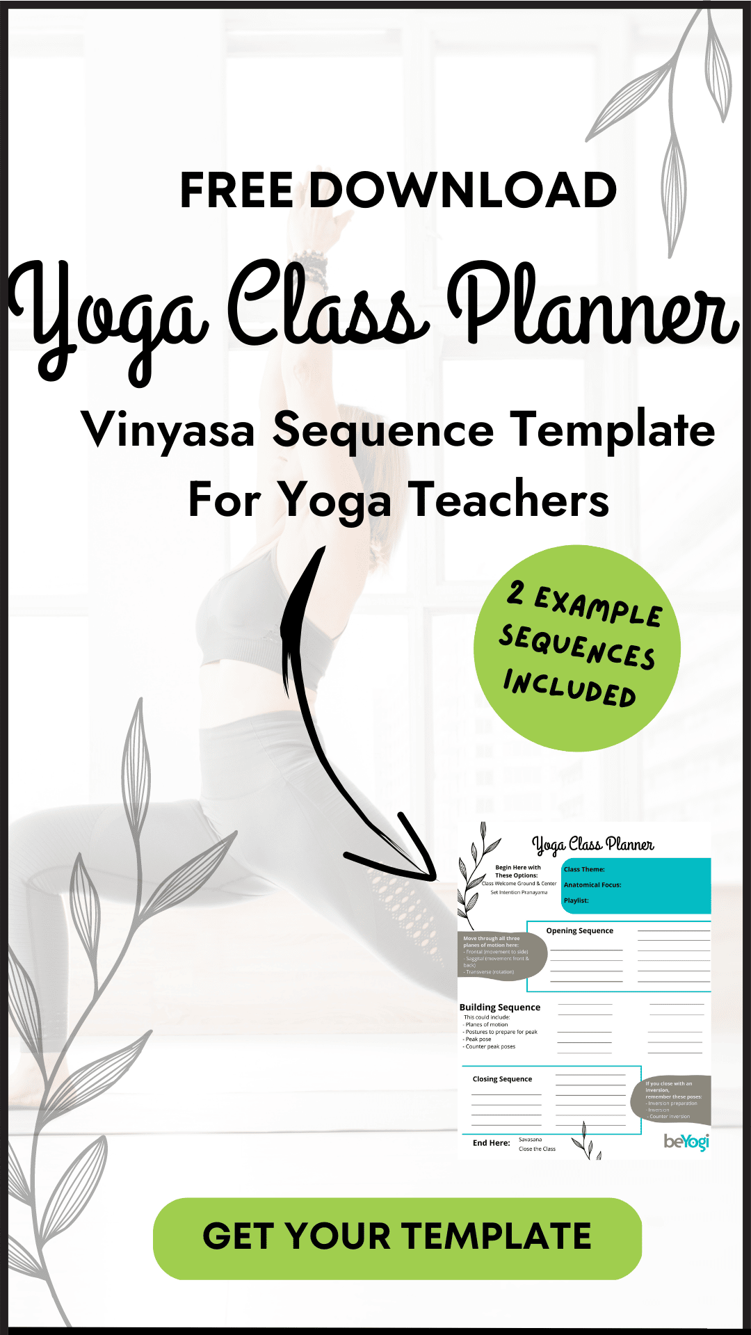 Vinyasa Sequence Class planner