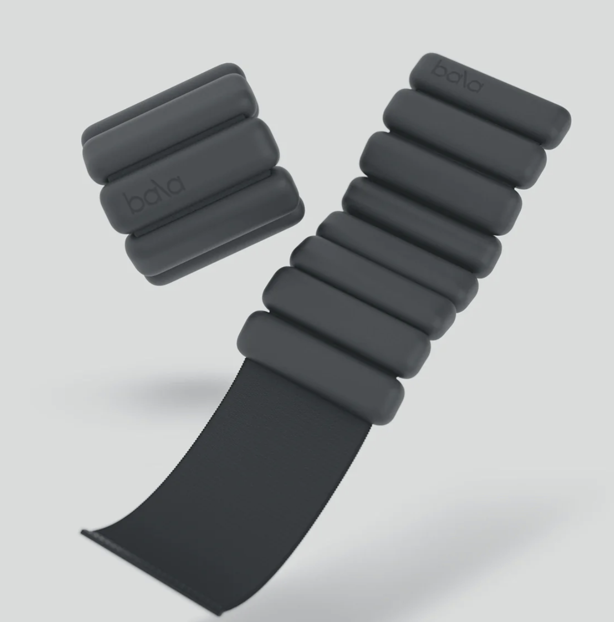 Heavy bangles, like these black weights, are an ideal gift for yoga teachers.