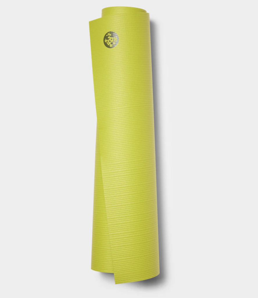 A XL yoga mat is shown here in yellow as a yoga gift.