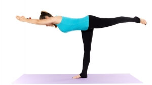 Woman yoga teacher in various poses (asana) isolated on white background showing off her yoga poses for gratitude. 